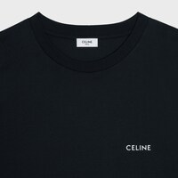 CELINE 루즈 티셔츠 - 코튼 저지 - 블랙/화이트 -  - 1 | CELINE