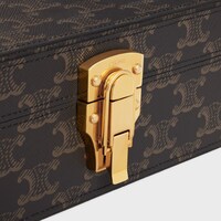Stationery Case in Triomphe Canvas - BLACK / TAN - HAND-PICKED GIFTS - 1 | CELINE