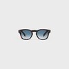 Black Frame 42 sunglasses in Acetate - Dark Havana / Blue -  - 1 | CELINE