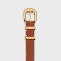 MEDIUM 25MM WESTERN BELT in Natural Calfskin - TAN -  - 1 | CELINE