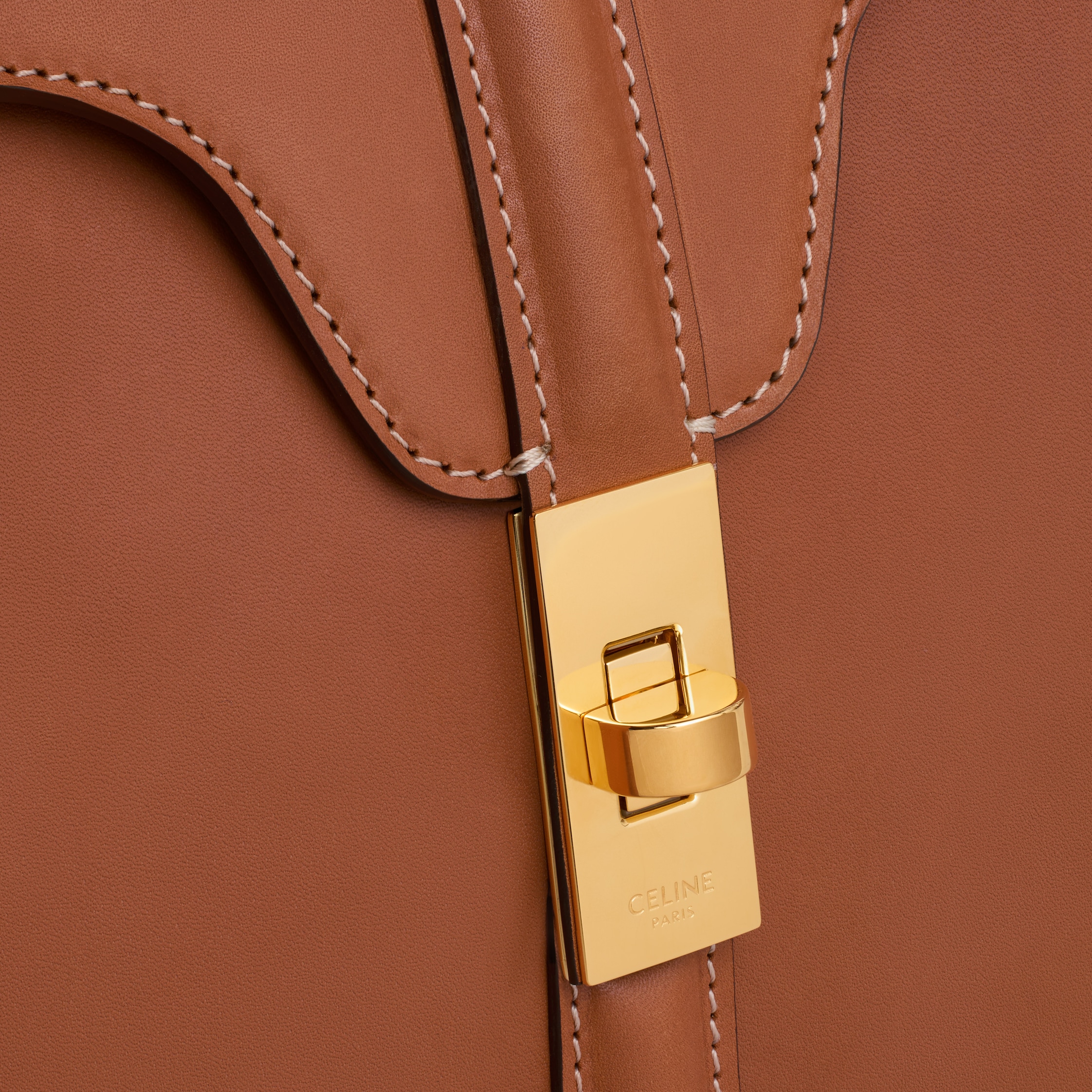 【SALE】CELINE スモール 16(セーズ)バッグ タン Small 16 Bag IN natural calfskin - TAN | CELINE