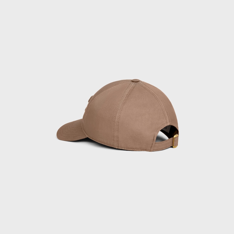 Triomphe baseball cap in cotton - CHATAIGNE -  - 1 | CELINE