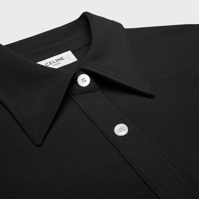 shirt dress IN viscose jersey - BLACK -  - 1 | CELINE
