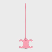 TRIOMPHE BAG CHARM IN SMOOTH CALFSKIN - ROSE - BAG CHARMS - 2 | CELINE