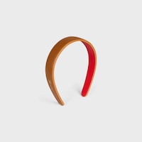 CELINE バイカラー ヘッドバンド / ラムスキン - タン / レッド - ヘアアクセサリー - 2 | CELINE