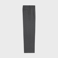 pleated trousers IN CASHMERE CANVAS - ANTHRACITE -  - 2 | CELINE