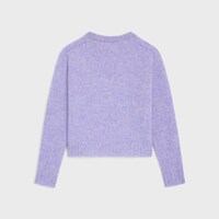 crewneck sweater IN SHETLAND WOOL - LIGHT PURPLE -  - 2 | CELINE
