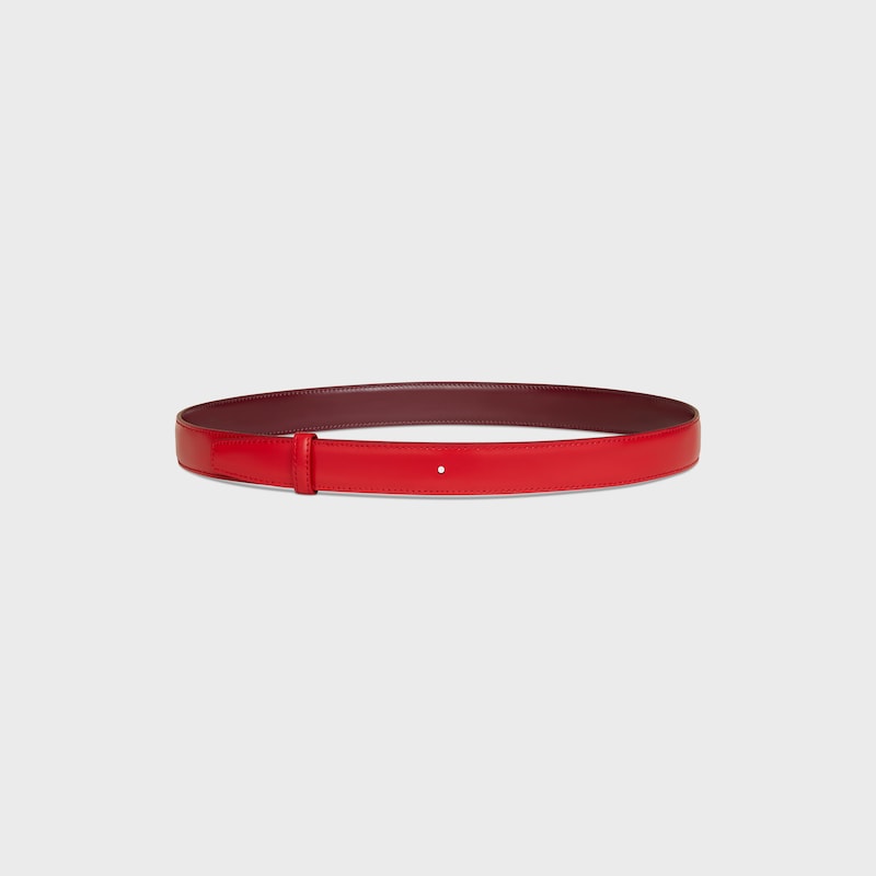 Reversible Strap 25MM IN TAURILLON - SYRAH / ULTRA RED -  - 1 | CELINE