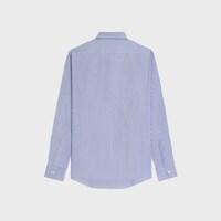 條紋棉質寬鬆襯衫 - 靛藍色 / 粉筆色 -  - 2 | CELINE