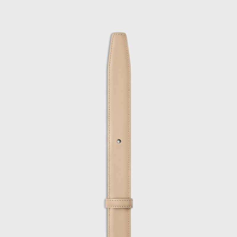 lani&egrave;re de ceinture r&eacute;versible 25MM TAURILLON - IVOIRE / BLANC COTON -  - 1 | CELINE