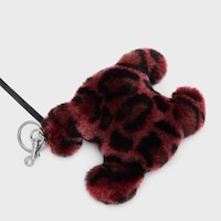 LLAVERO TRIOMPHE CON POMPÓN DE PIEL DE BORREGO Y PIEL DE BECERRO - ROJO - ACCESORIOS TECNOLÓGICOS - 2 | CELINE