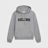 CELINE 루즈 후디 - 코튼 플리스 - 그레이 멜란지/블랙 -  - 1 | CELINE