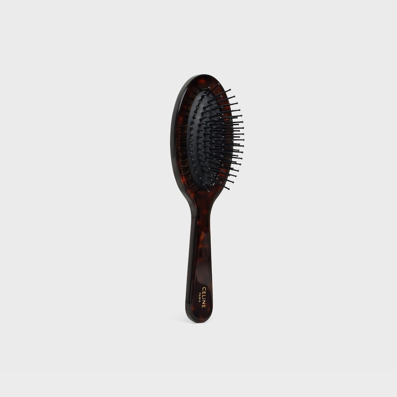 Small hair brush in Acetate - DARK HAVANA - BEAUTY ACCESSORIES - 1 | CELINE
