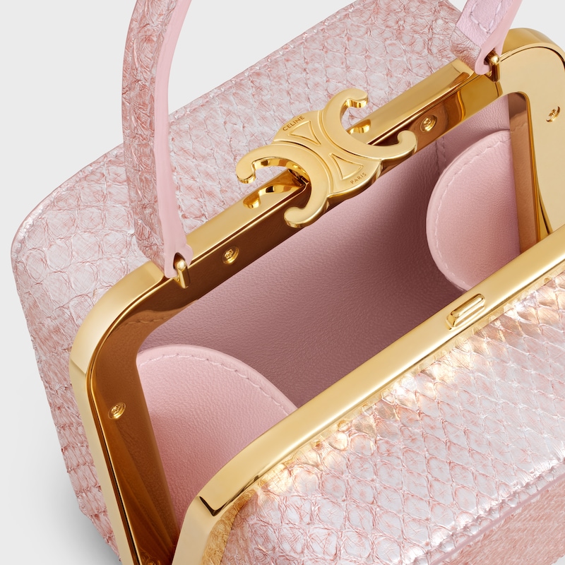 珠光蛇皮CELINE LANA硬殼手袋 - 冰玫瑰色 - 其他系列 - 1 | CELINE