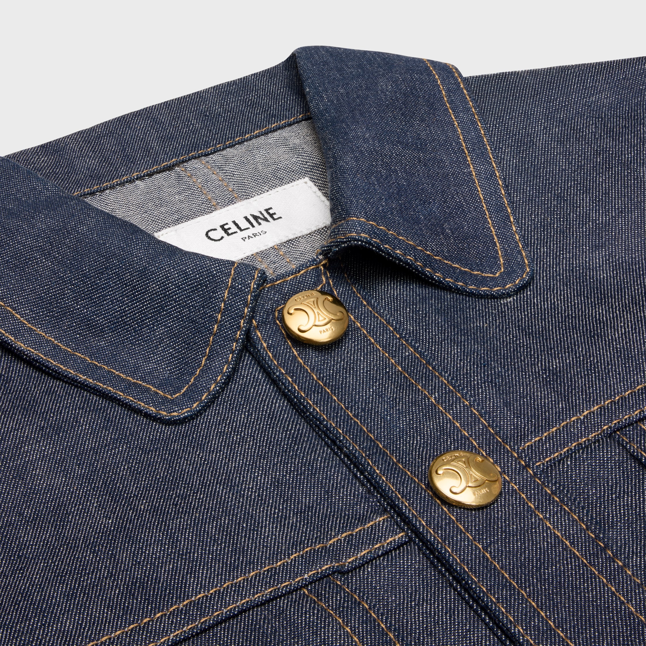 CELINE セリーヌ ミニドレス / ウォッシュ デニム RR03S0842-07IA_3_SUM25_W.tif
