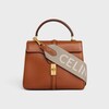Langer Riemen aus Wolle mit Celine Jacquard - BEIGE / WEISS - ANHÄNGER UND ACCESSOIRES - 3 | CELINE