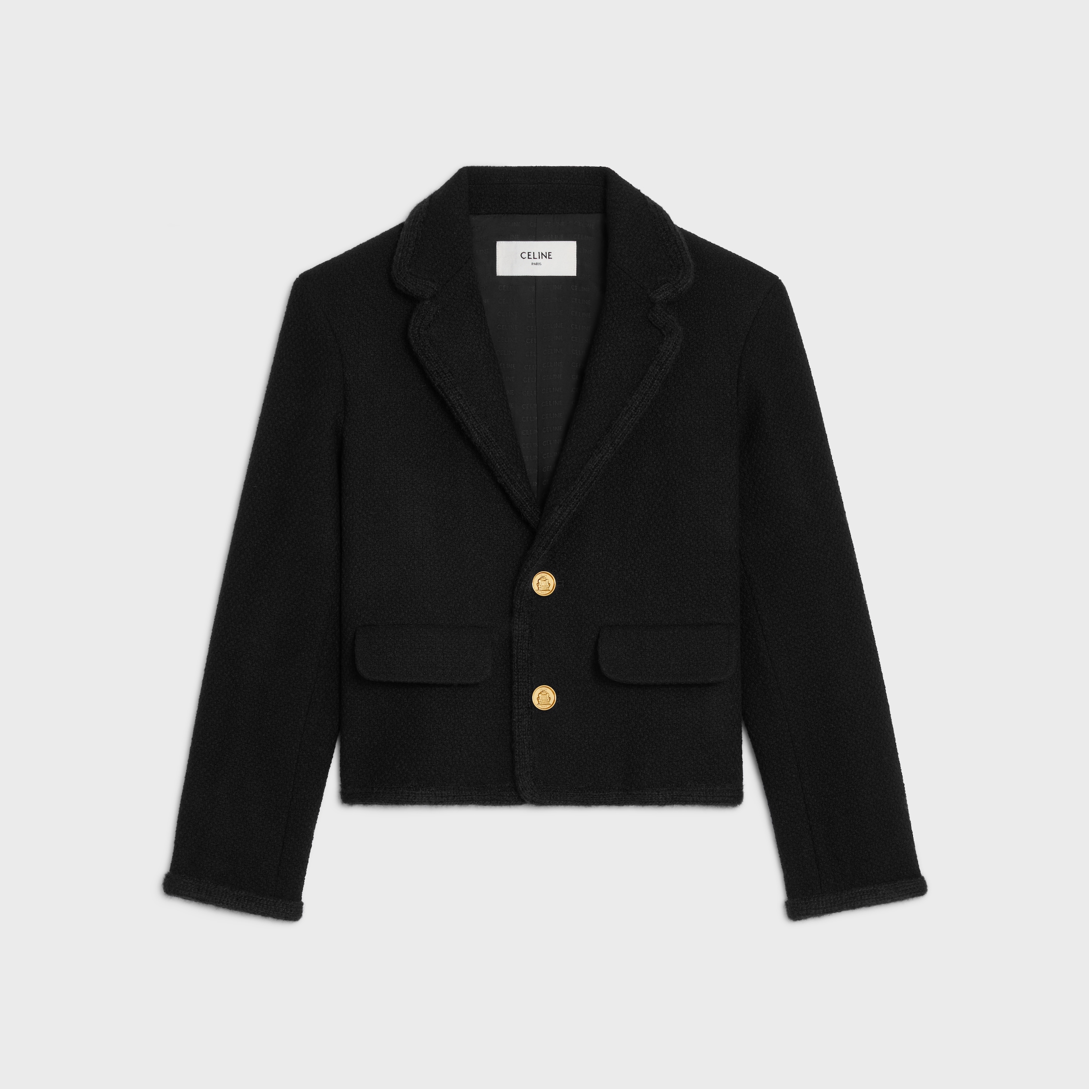 ヴィヴィエンヌ ジャケット / カシミア ナッテ - ブラック | CELINE