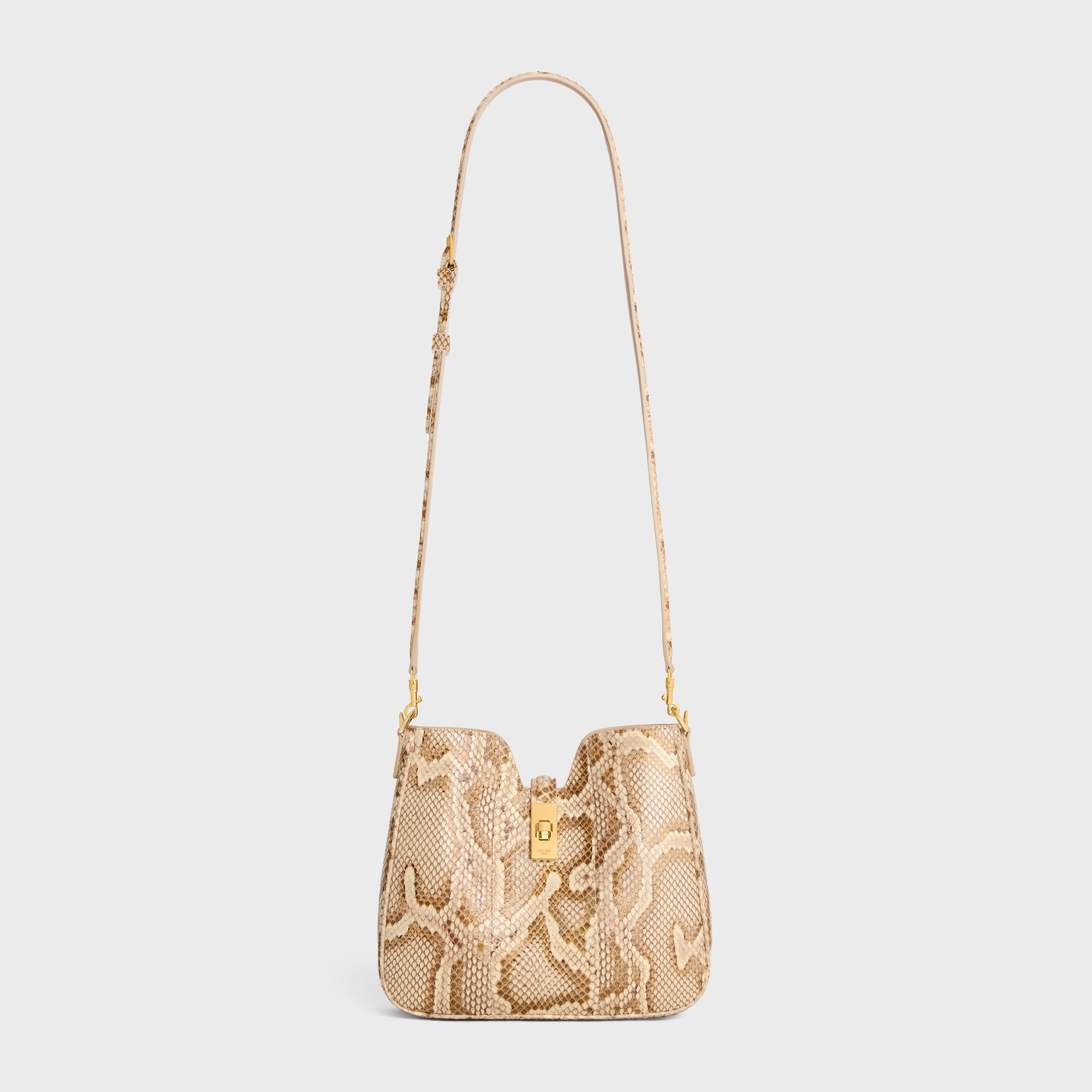 ショルダーバッグ・ポシェット CELINE 120693FX9.04LU CAMILLE16 SMALL BAG IN PYTHON LEATHER SMALL CAMILLE 16 SOFT BAG IN SMOOTH CALFSKIN - | CELINE