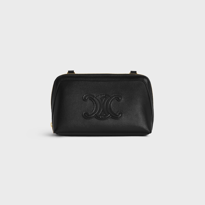 Clutch on Chain IN smooth calfskin - BLACK - MORE LINES - 1 | CELINE