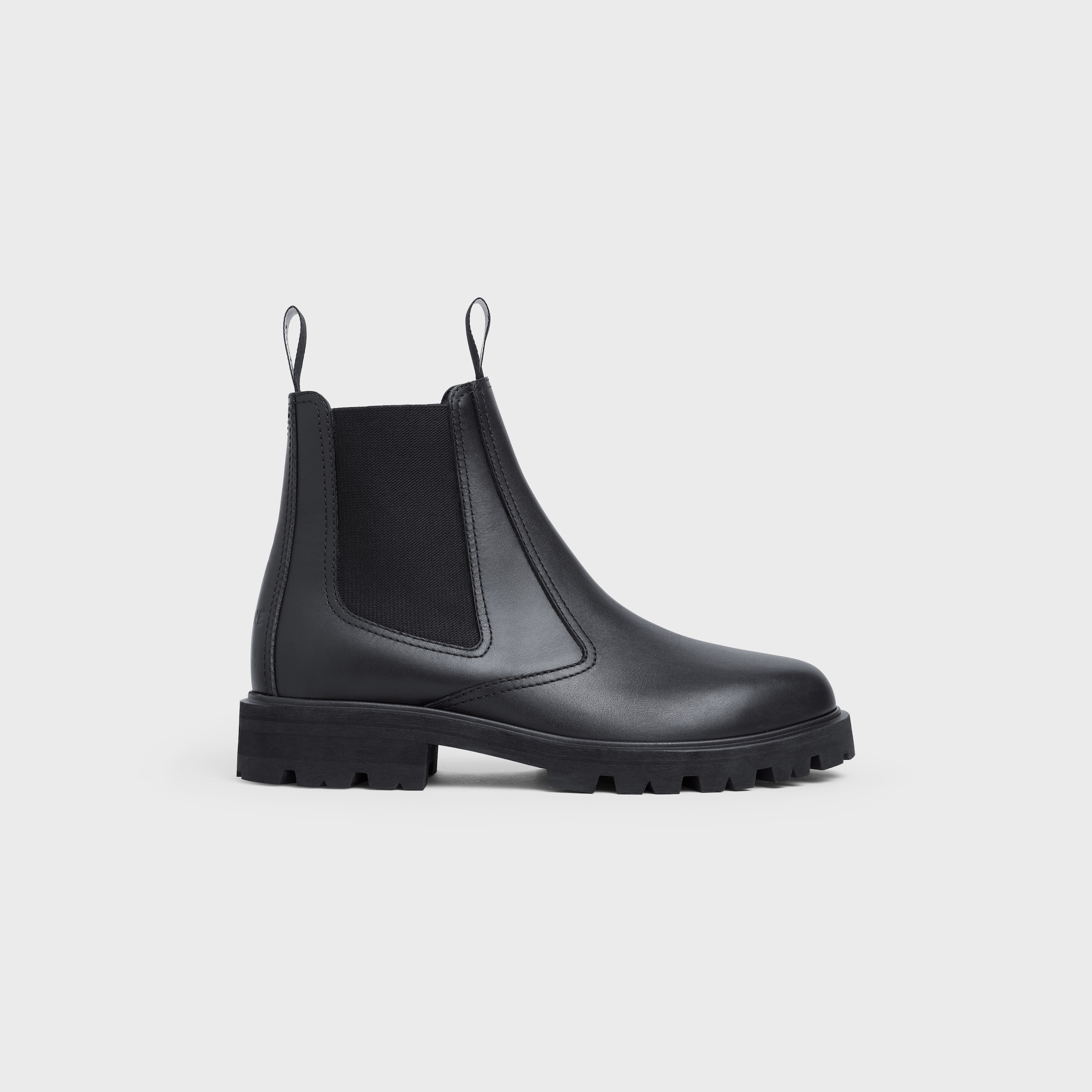 【日本入手困難】CELINE MARGARET CHELSEA BOOT IN SHINY BULL Celine Brown Calfskin Leather Margaret Chelsea Ankle Boot