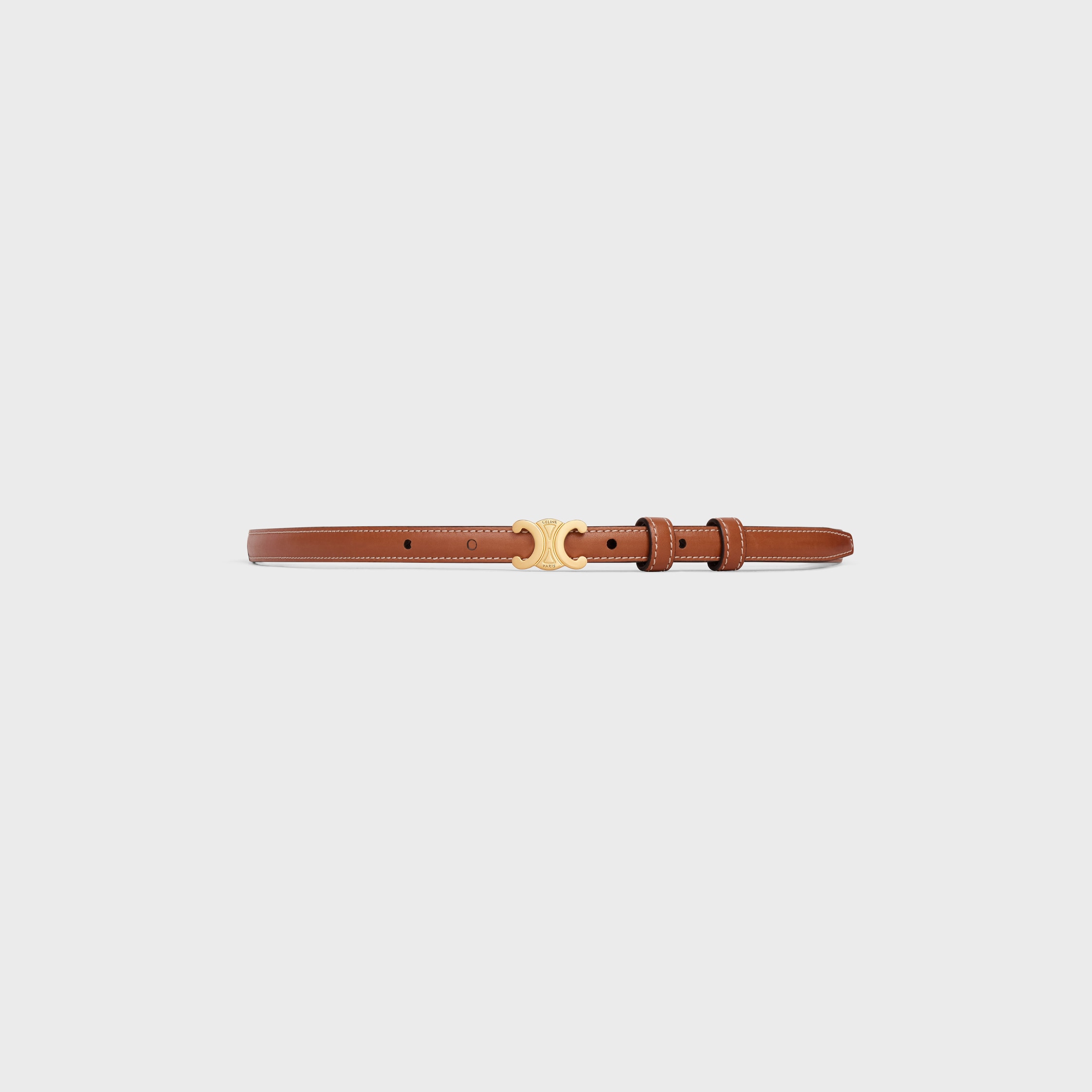 【セリーヌ・CELINE】BELT Women's Triomphe small belt in natural calfskin | CELINE | 24S