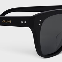 Black Frame 04 Sunglasses in Acetate with Polarized Lenses - Black -  - 2 | CELINE