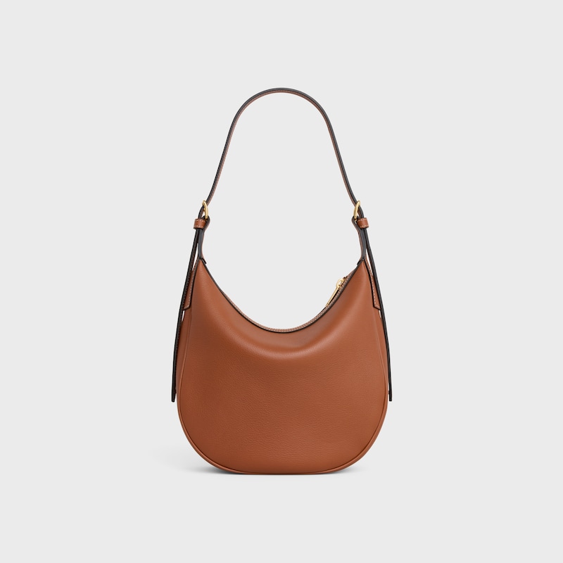 SMALL HELOÏSE BAG IN SUPPLE GRAINED CALFSKIN - TAN - HOBO AND TOTE BAGS - 1 | CELINE