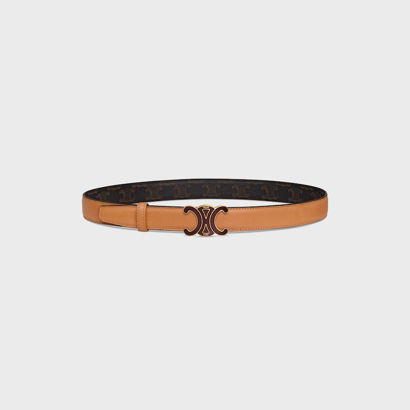 Wendbarer Riemen 25 MM AUS Triomphe Canvas und nat&uuml;rlichem Kalbsleder -  -  - 1 | CELINE