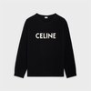 CELINE 오버사이즈 스웨터 - 리브드 울 - 블랙 -  - 1 | CELINE