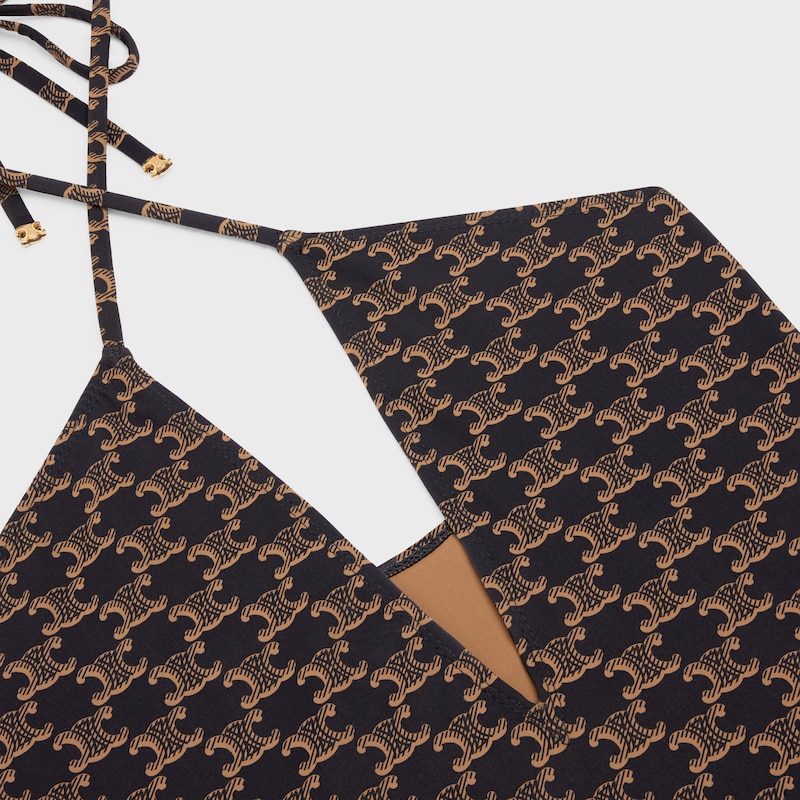 BAÑADOR DE PUNTO CON MONOGRAMA - TOFFEE / MARRÓN -  - 1 | CELINE