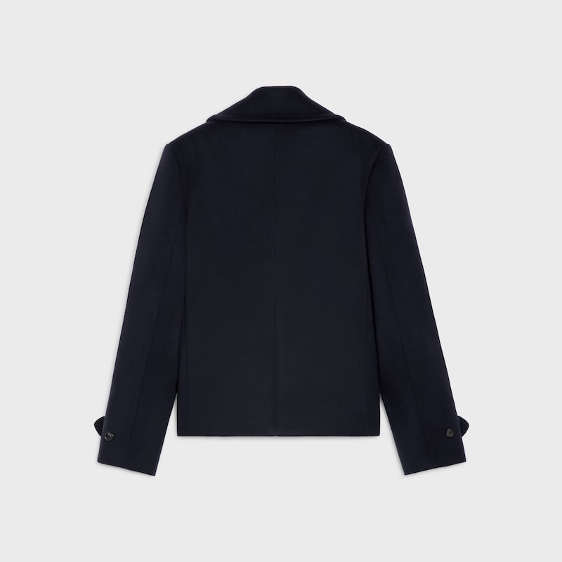giacca da marinaio in panno di cashmere - BLU NAVY SCURO -  - 1 | CELINE