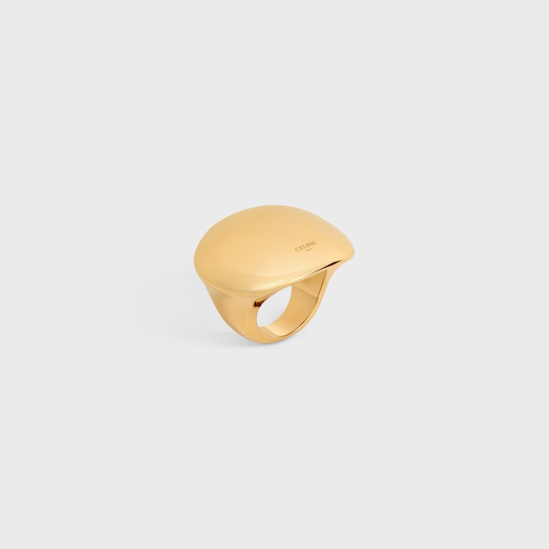 Anillo de esfera Formes Abstraites de latón con acabado dorado - DORADO -  - 1 | CELINE