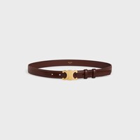 Medium 25MM Triomphe Belt in Taurillon Leather - CHESTNUT -  - 1 | CELINE