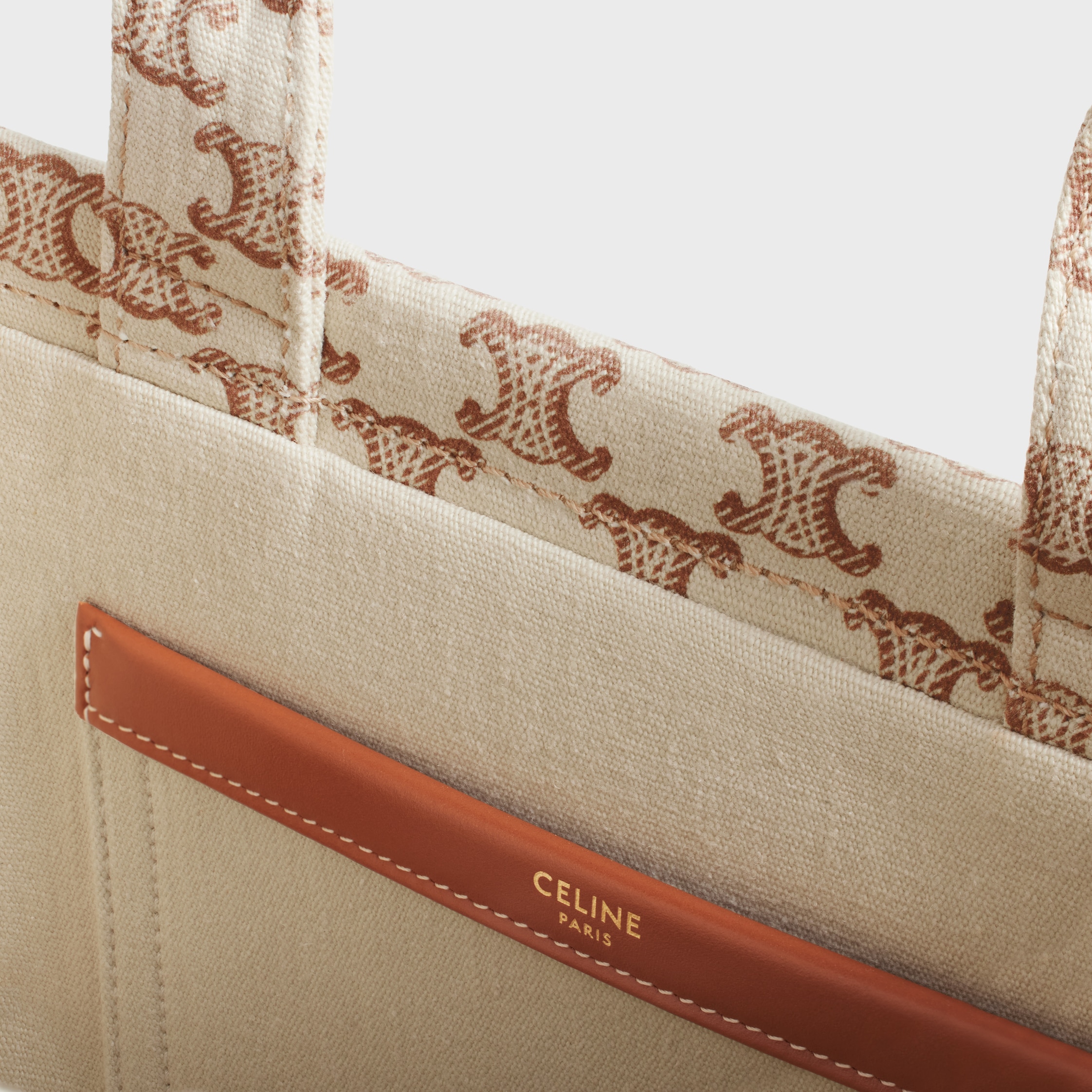 small cabas thais in TEXTILE WITH TRIOMPHE CANVAS PRINT AND