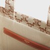 small cabas thais in TEXTILE WITH TRIOMPHE CANVAS PRINT AND CALFSKIN - WHITE - OTHER LINES - 4 | CELINE