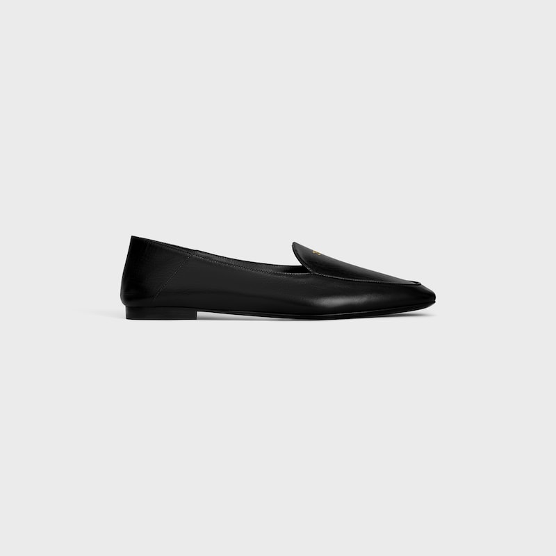 AURA LOAFER IN GOATSKIN - BLACK -  - 1 | CELINE