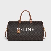 Large Travel Bag IN Triomphe Canvas with Celine Print - Tan - TOP-HANDLE BAGS - 1 | CELINE