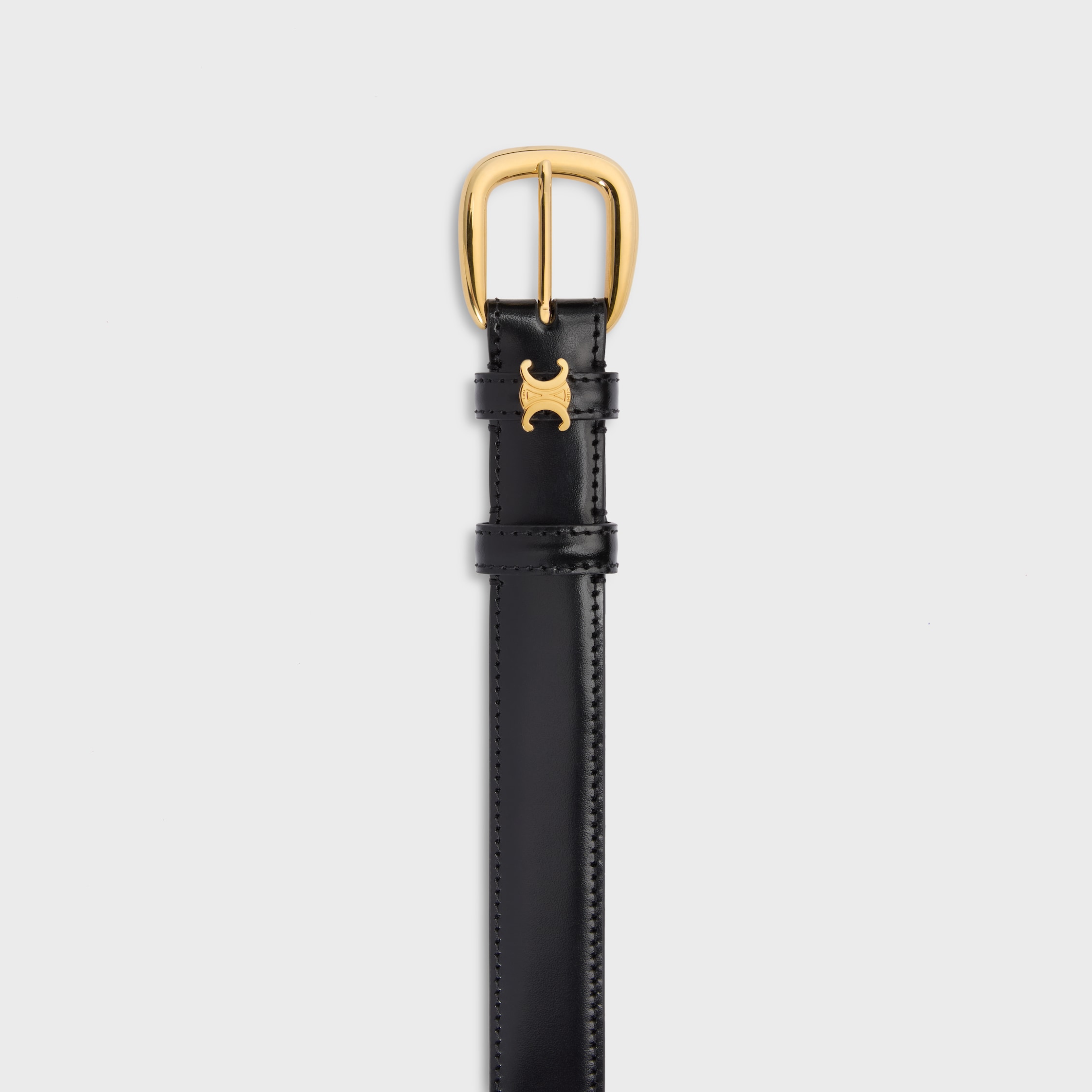 CELINE ブラック ベルト ミディアム 25MM ミディアム 25MM ウエスタンベルト / パイソン - ブラック | CELINE