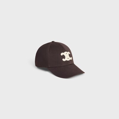 triomphe baseball cap IN cotton gabardine - MACASSAR -  - 5 | CELINE