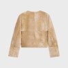 cardigan jacket IN lamb shearling - BEIGE -  - 2 | CELINE