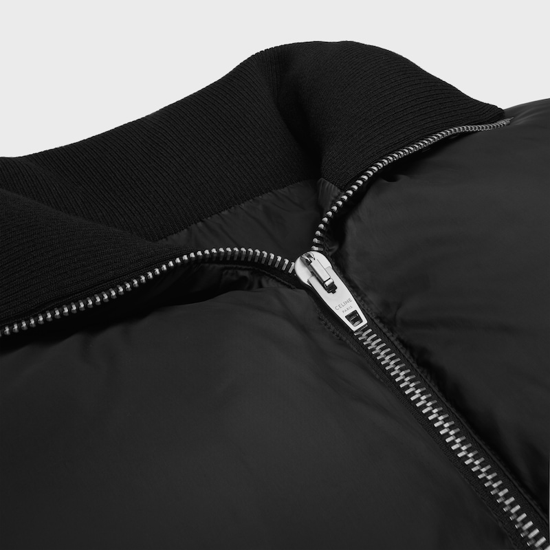 轻质长款羽绒夹克 - 黑色 -  - 1 | CELINE