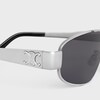 Triomphe Metal 03 Sunglasses in Metal - SILVER / SMOKE -  - 2 | CELINE