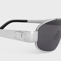 TRIOMPHE METAL 03金属太阳眼镜 - 银质 / 烟灰色 -  - 2 | CELINE