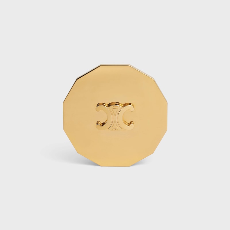 CANDLE TRIOMPHE LID IN STEEL - GOLD - HOME - 1 | CELINE