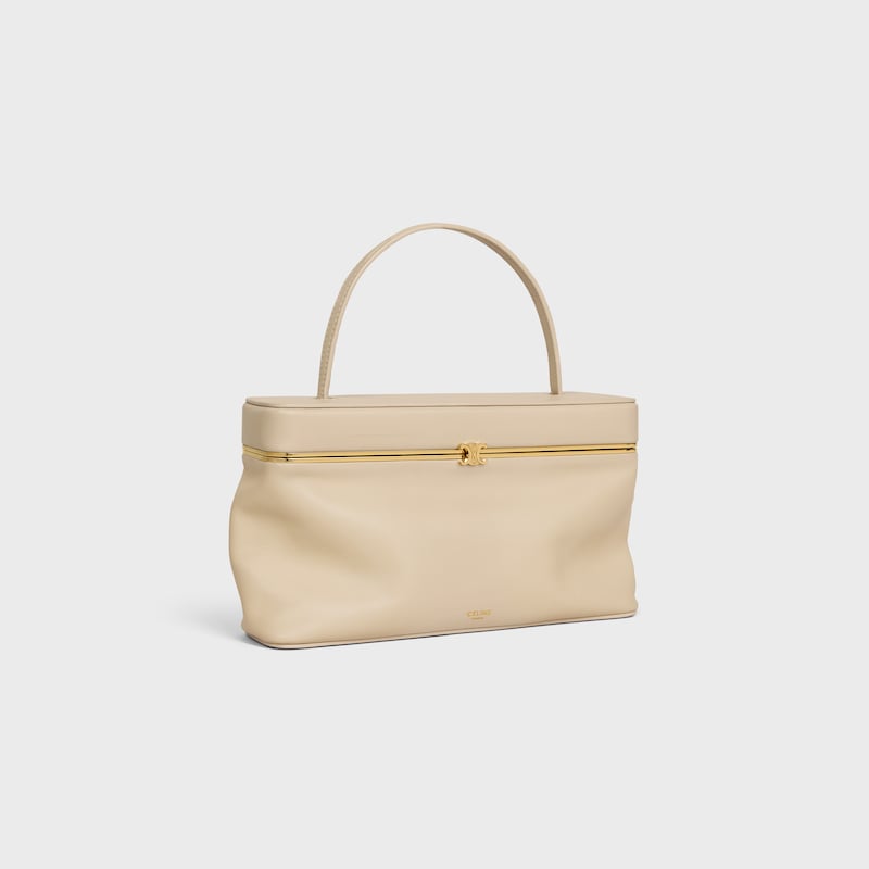 RECTANGLE柔軟牛皮革手袋 - 深象牙色 - 手提包 - 1 | CELINE