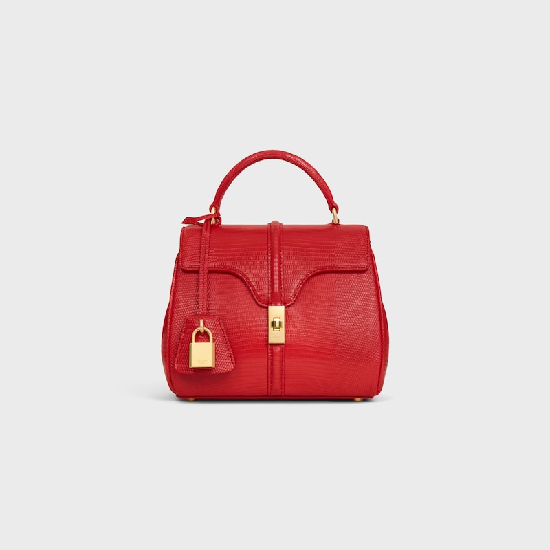 MINI 16 IN Lizard - ULTRA RED - MORE LINES - 1 | CELINE