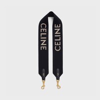 Celine緹花羊毛短肩帶 - 黑色 / 白色 - 手袋吊饰 - 1 | CELINE