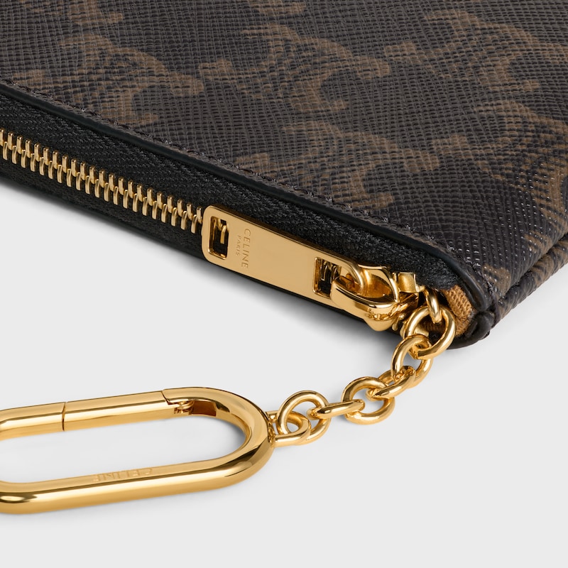 COIN PURSE IN Triomphe Canvas - BLACK - COIN AND CARD HOLDERS - 1 | CELINE