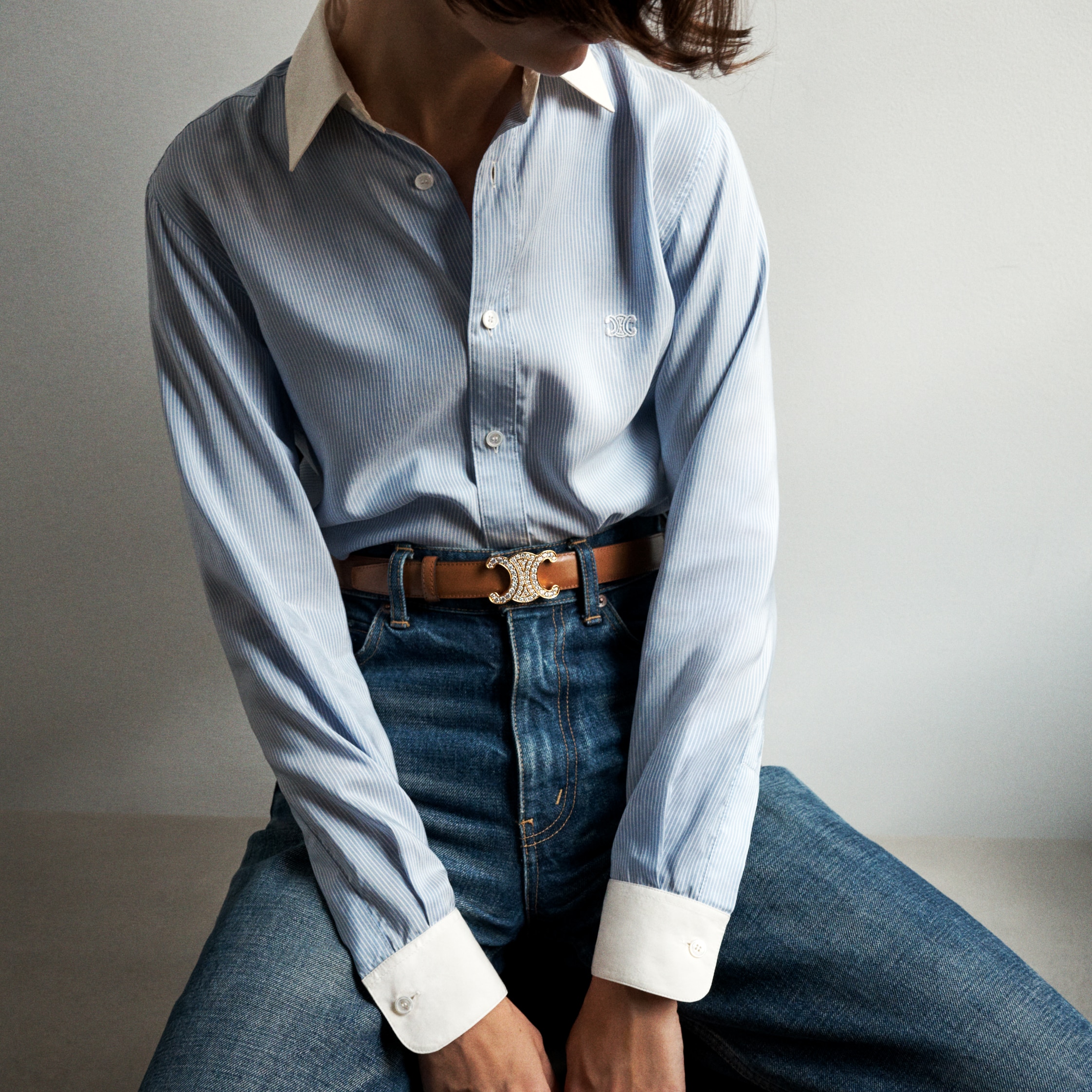 トリオンフ バックル＆リバーシブルストラップ 25MM - ブラック / タン