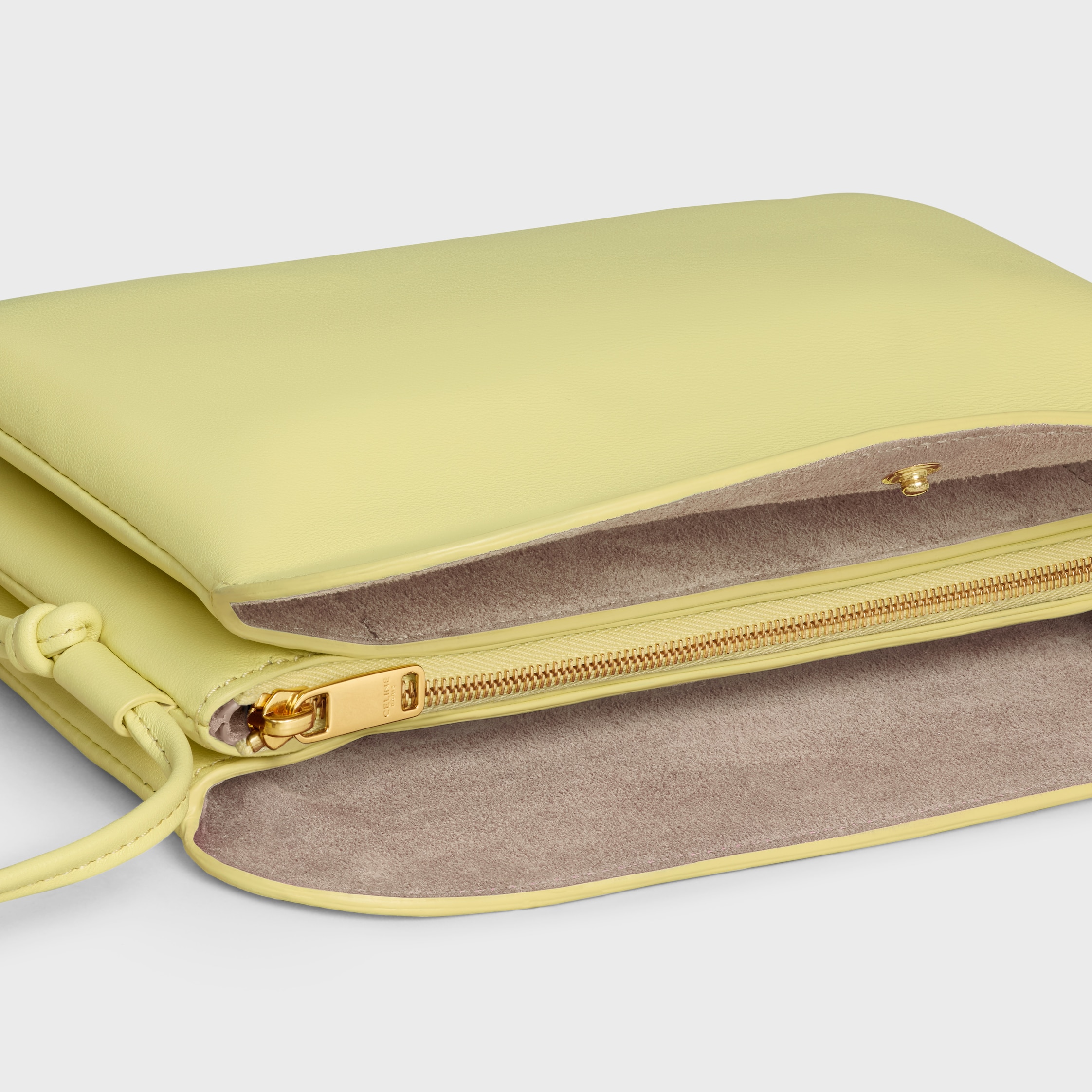 TRIO FLAP IN Smooth Lambskin - CITRUS | CELINE
